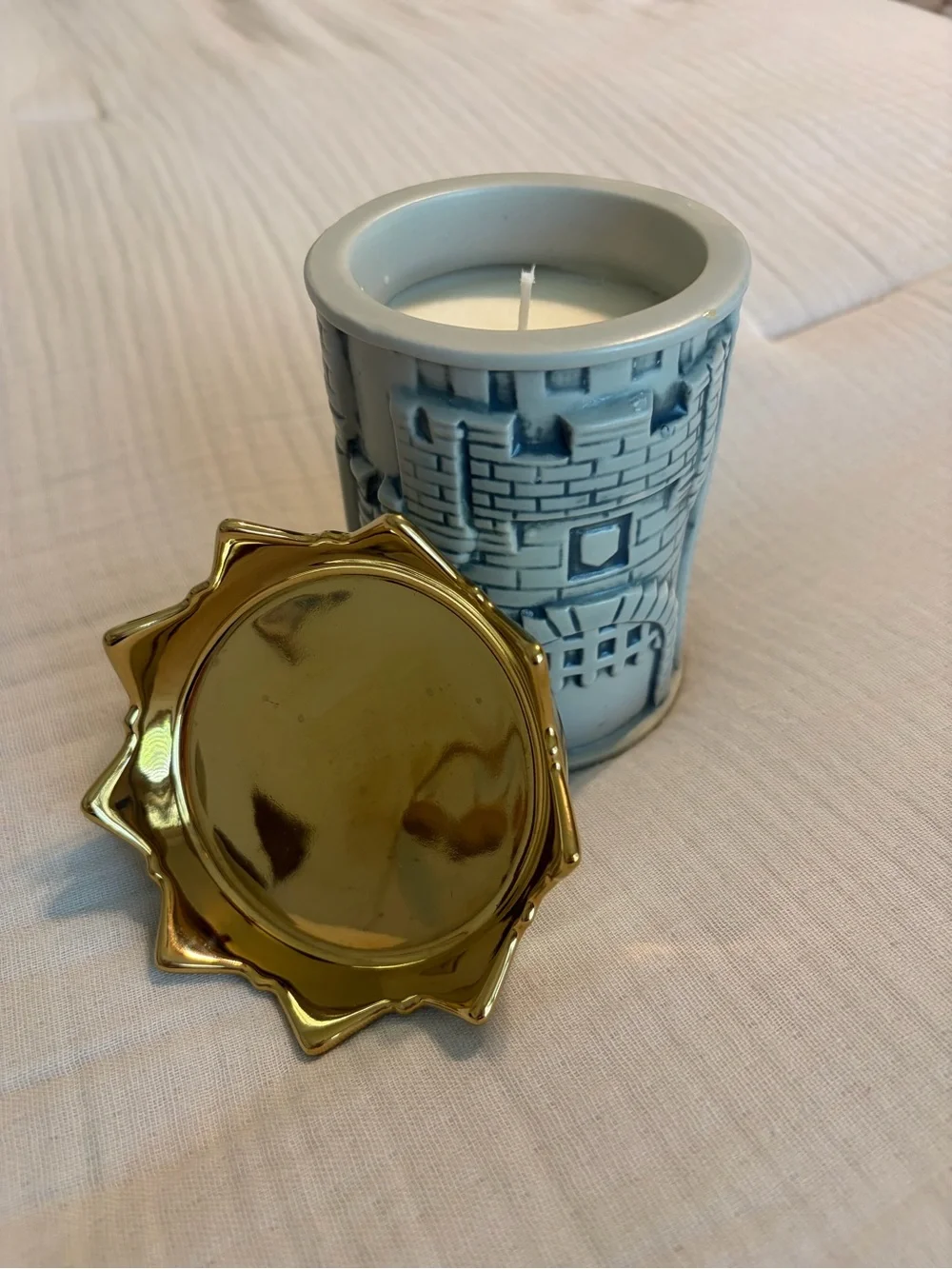 Disney Stoneware Collection Sleeping Beauty Candle - Floral Scent -New